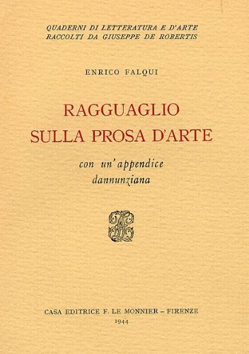 Ragguaglio sulla prosa d'arte