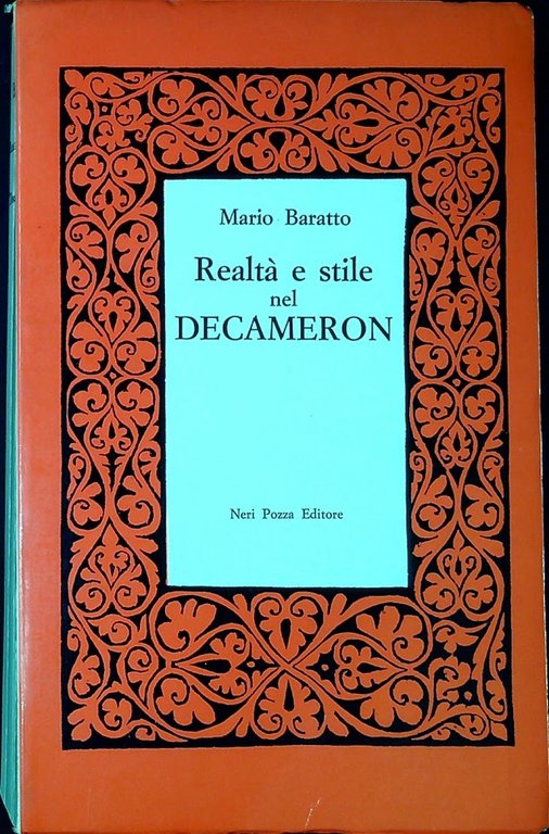 Realtà e stile nel Decameron