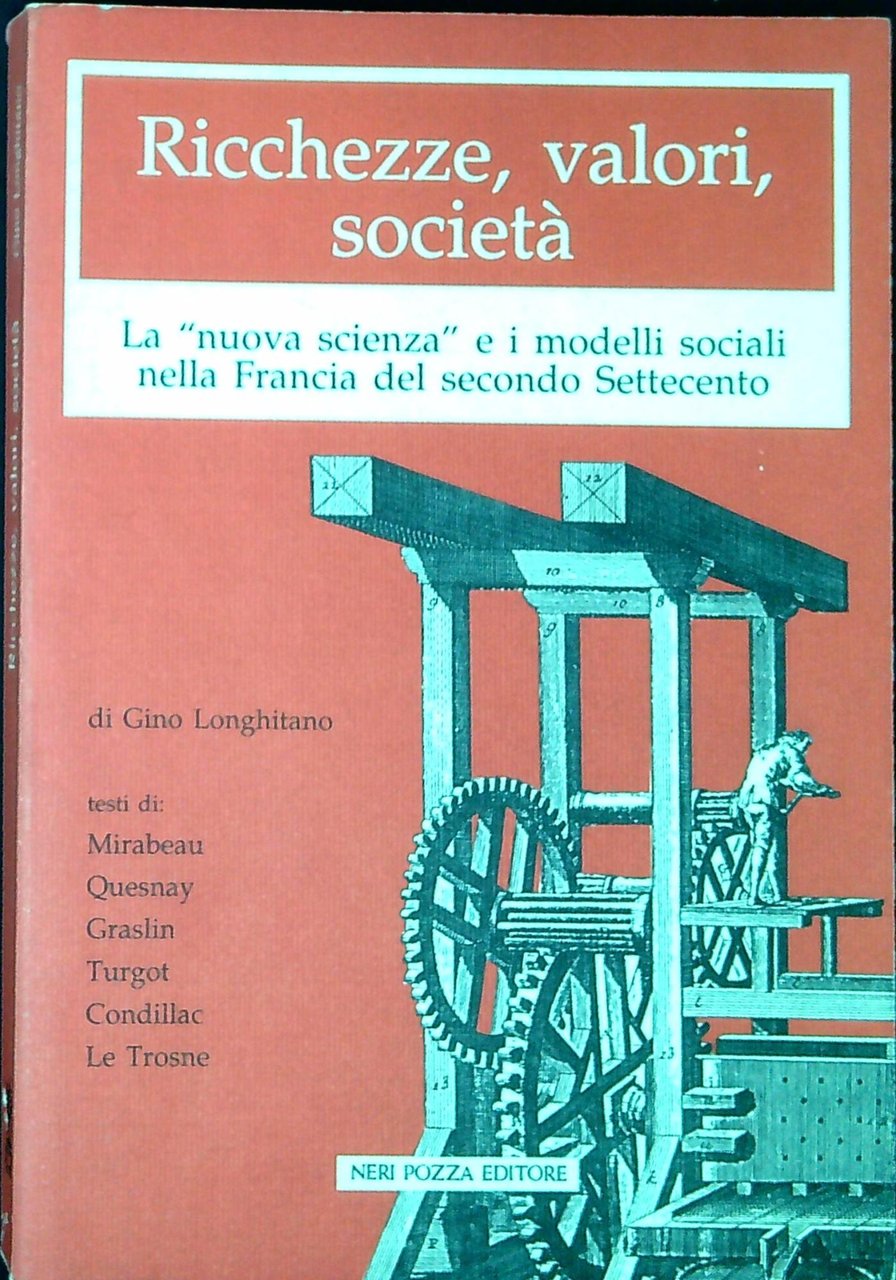 Ricchezze, valori, societa : la nuova scienza e i modelli … | Immagine principale