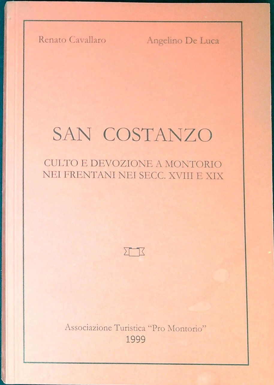 San Costanzo. culto e devozione a montorio nei frentani nei …