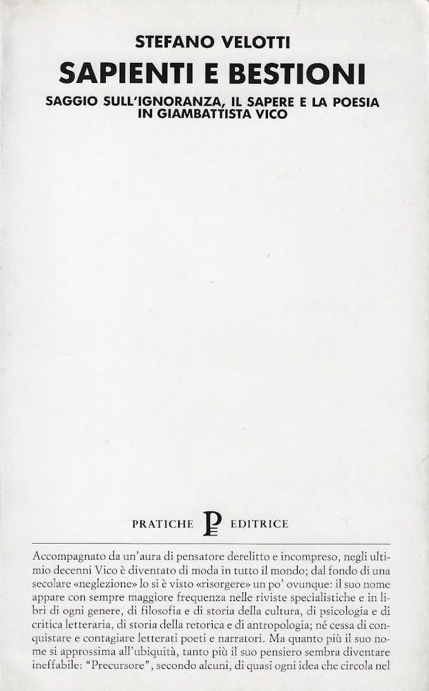 Sapienti e bestioni. Saggio sull'ignoranza, il sapere e la poesia …
