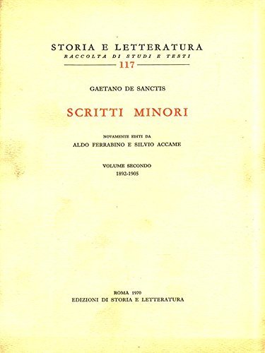 Scritti minori. 2: 1892-1905 | Immagine principale