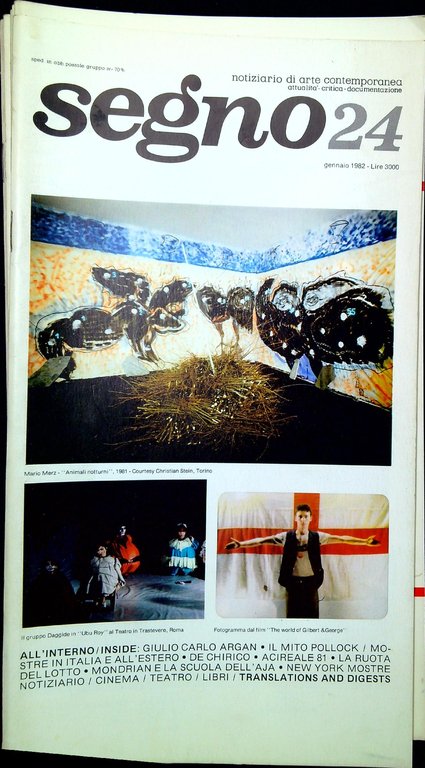 Segno Notiziario di arte contemporanea Lotto di 21 numeri dal …