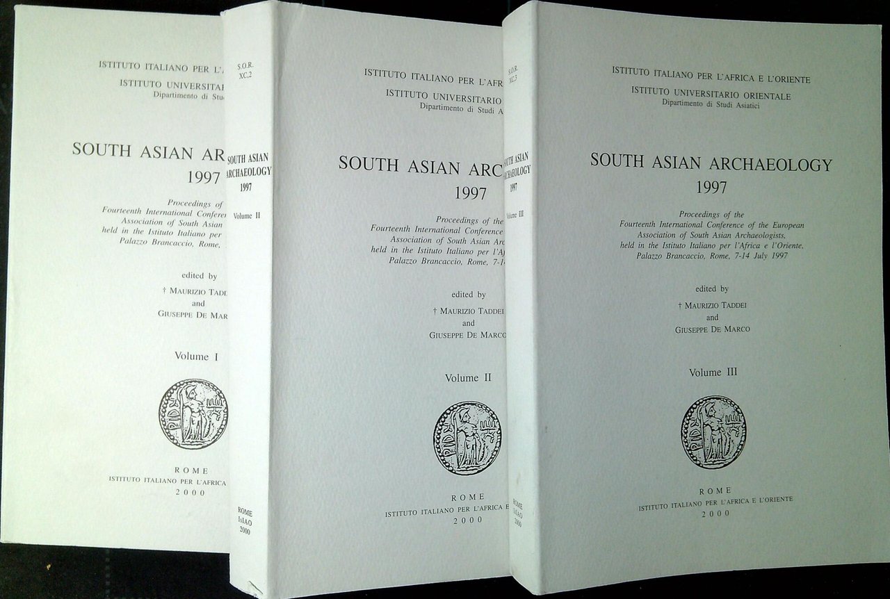 South Asian archaeology 1997 . Tre volumi | Immagine principale