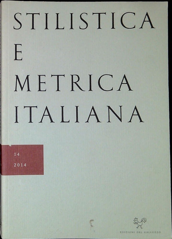 Stilistica e metrica italiana n.14 2014