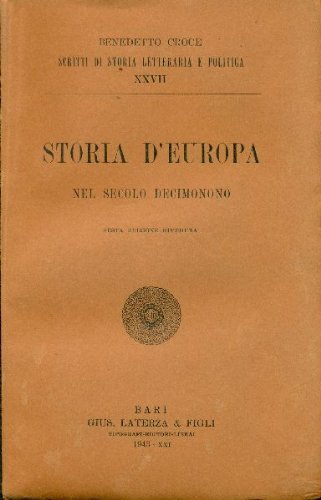 Storia d'Europa nel secolo decimonono