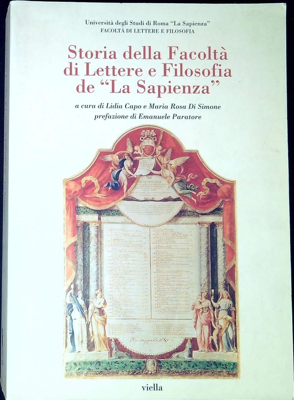 Storia della Facoltà di lettere e filosofia de La Sapienza