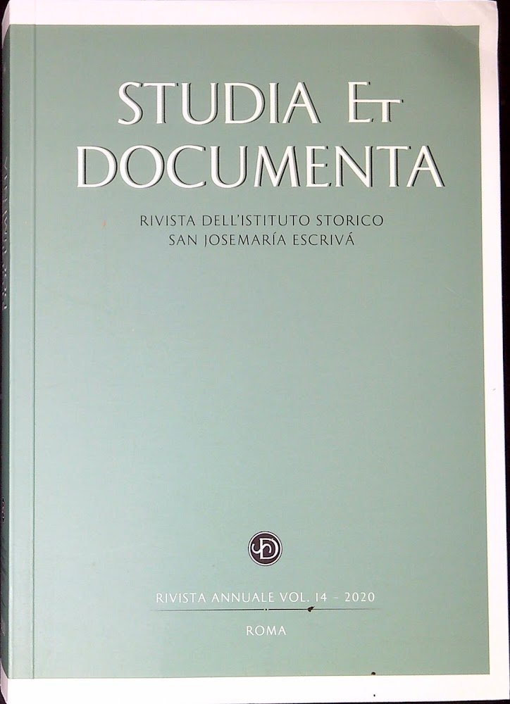 Studia et Documenta. Rivista dell'Istituto Storico San Josemaría Escrivá vol.16 …