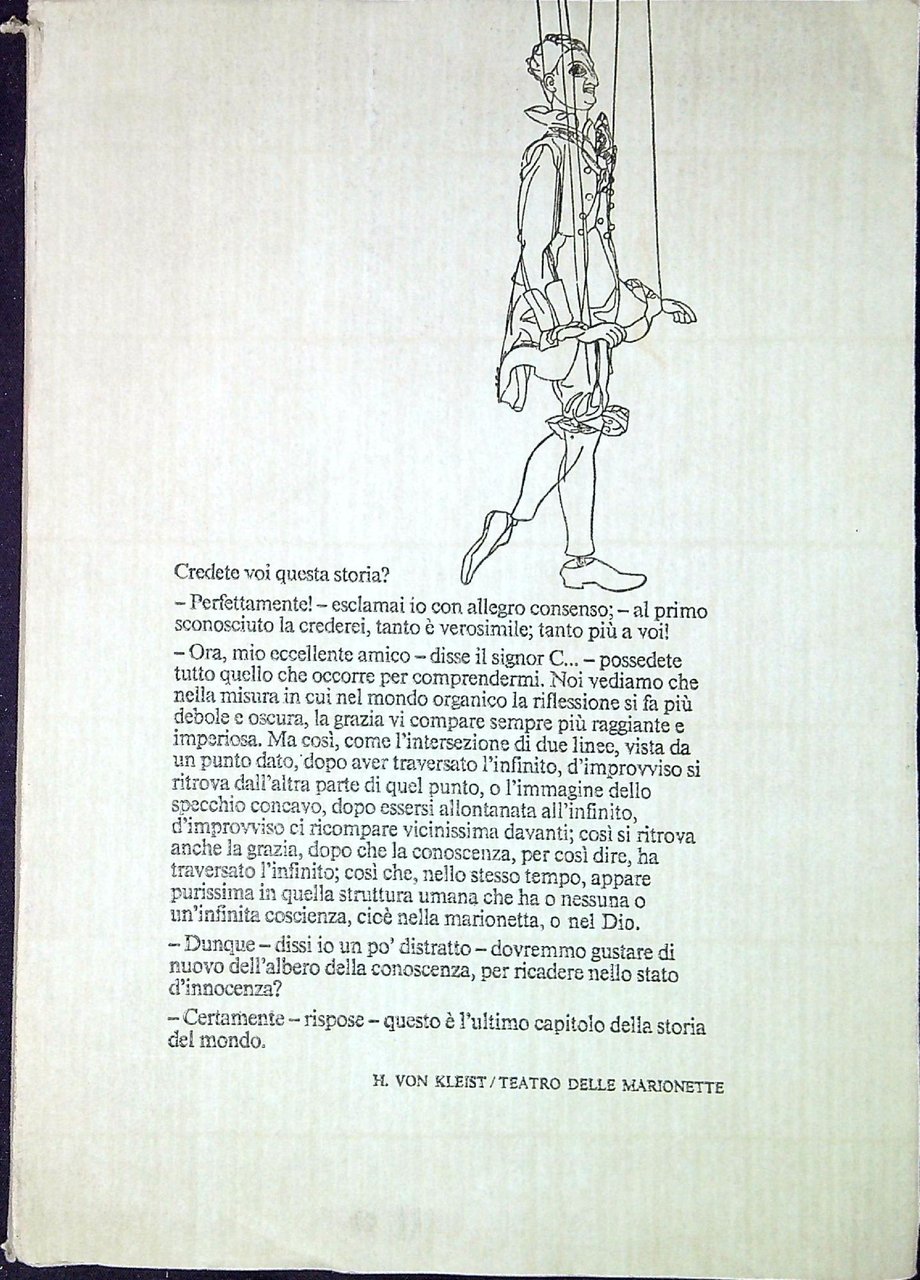 Sul teatro di marionette con disegni di Oskar Schlemmer