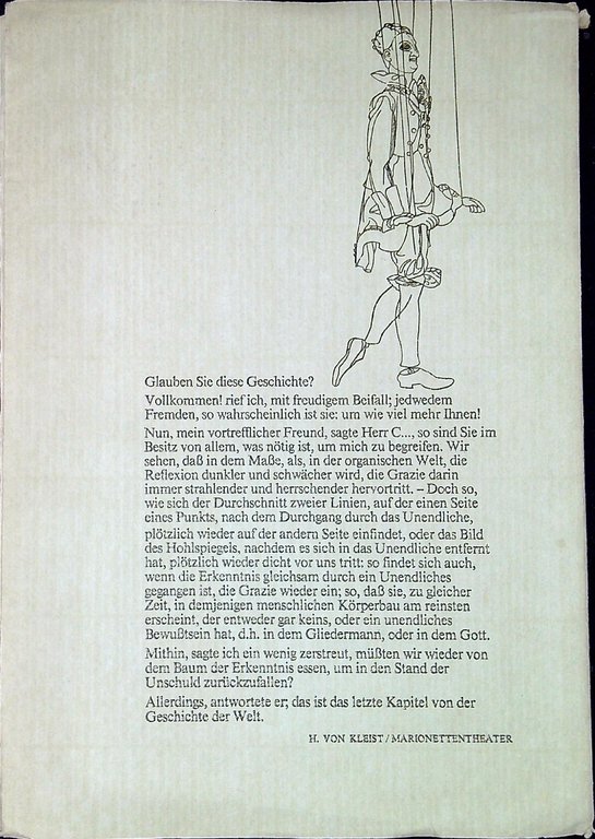 Sul teatro di marionette con disegni di Oskar Schlemmer