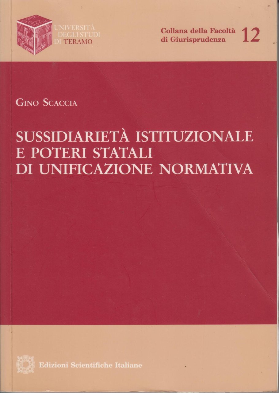 Sussidarietà istituzionale e poteri statali di unificazione normativa | Immagine principale