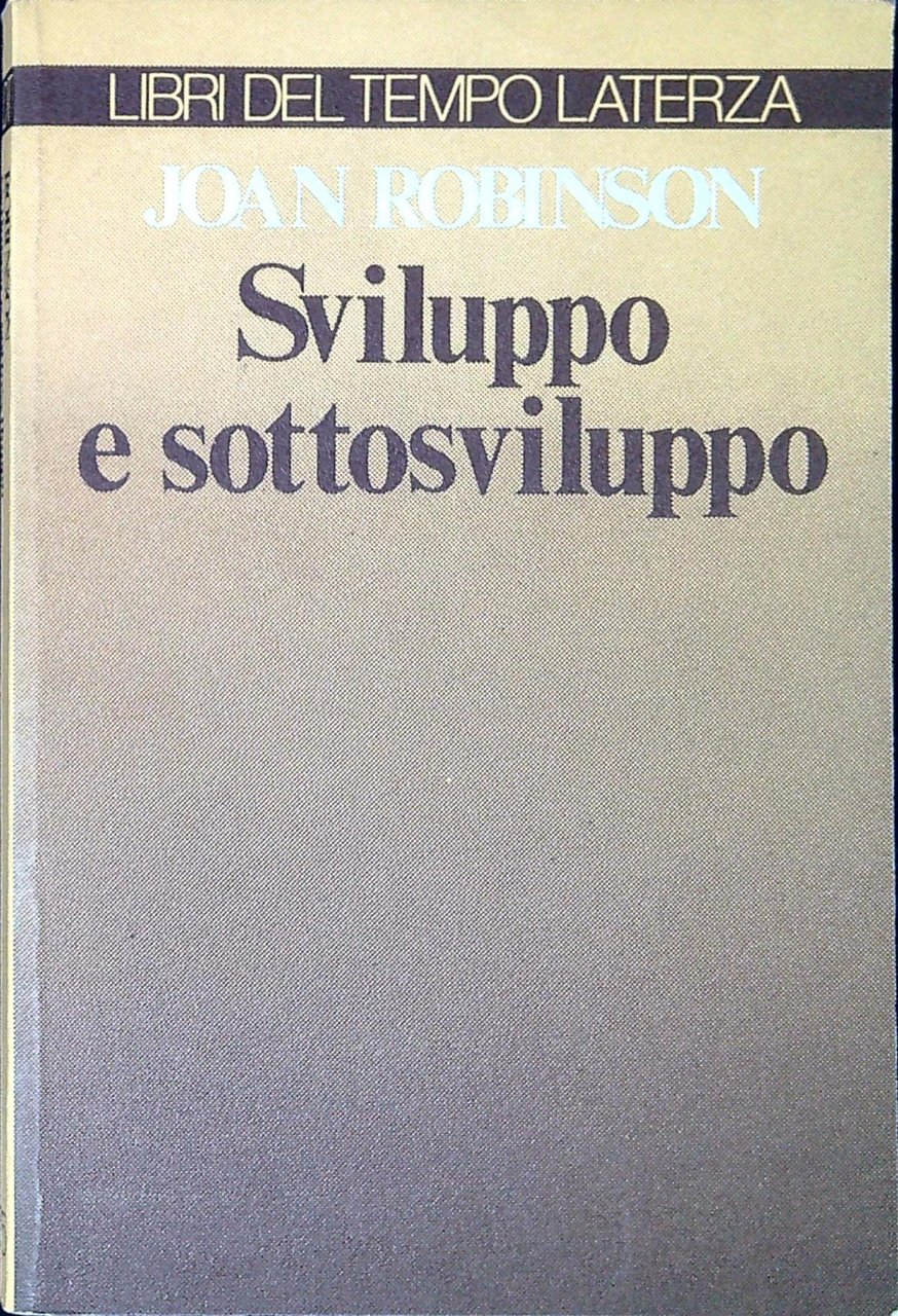 Sviluppo e sottosviluppo