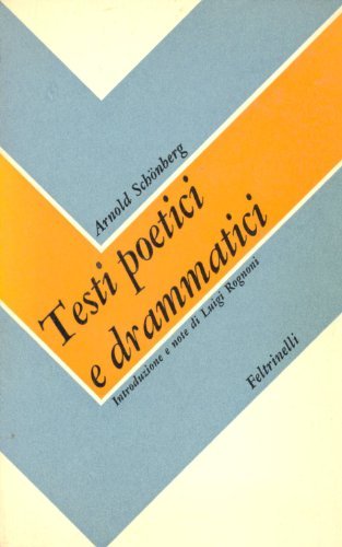 Testi poetici e drammatici