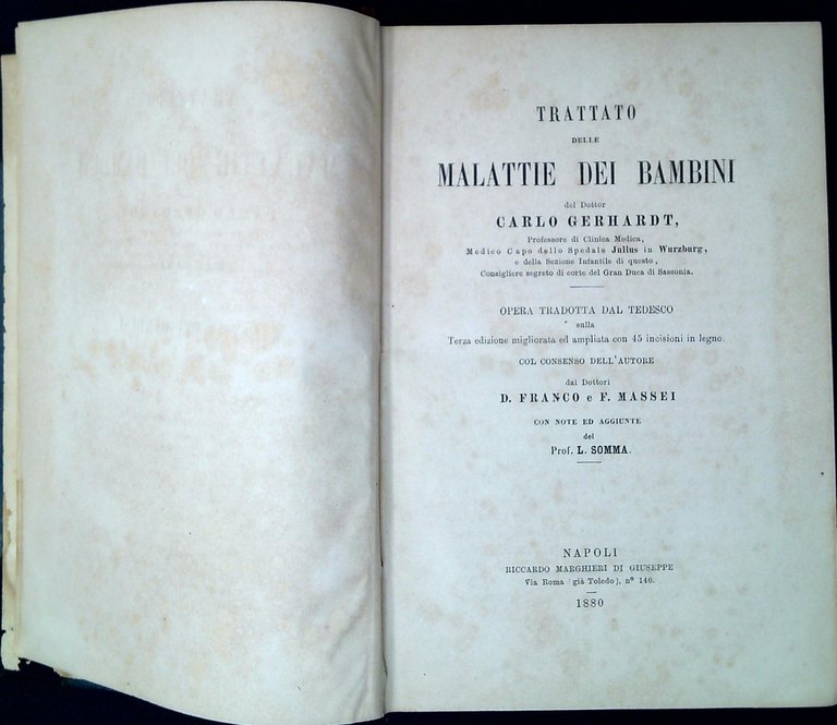 Trattato delle malattie dei bambini