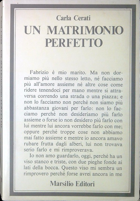 Un matrimonio perfetto
