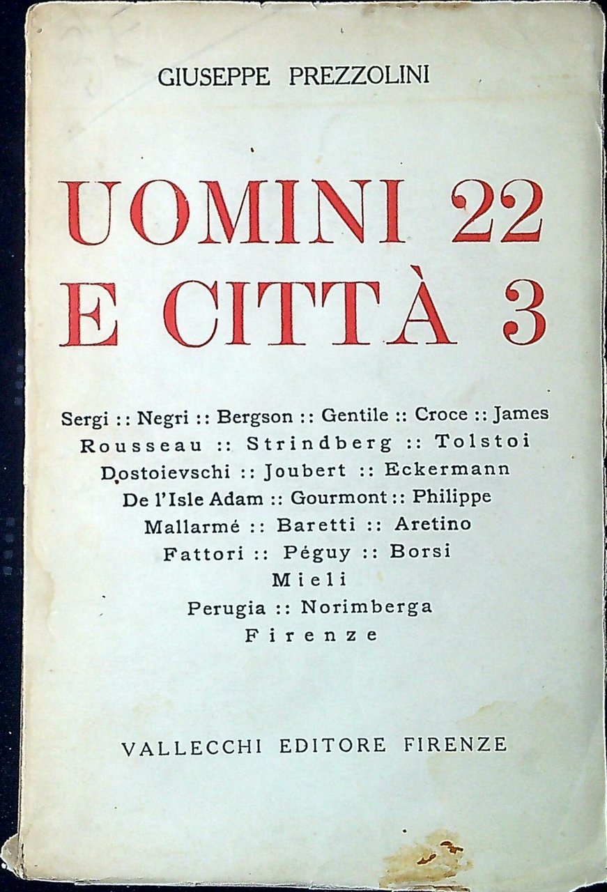 Uomini 22 e città 3