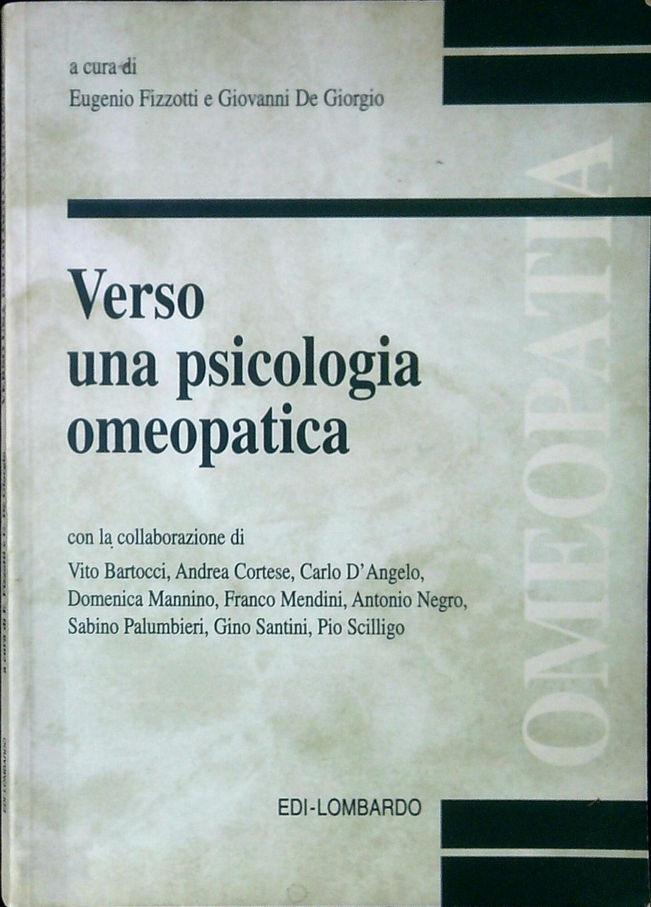 Verso una psicologia omeopatica | Immagine principale