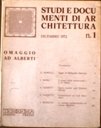 Studi e documenti di Architettura n 1