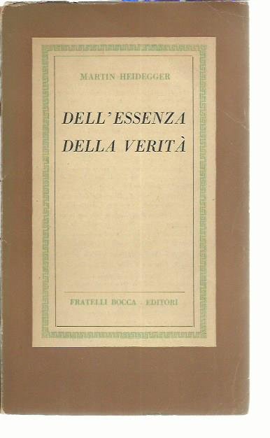 Dell'essenza della verità