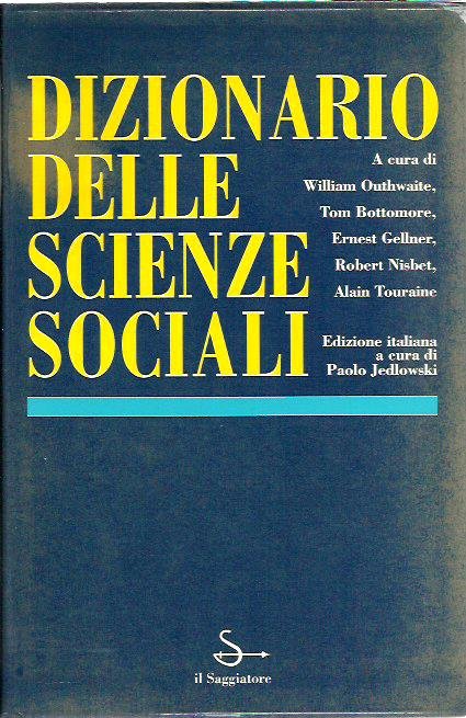 Dizionario delle scienze sociali | Immagine principale