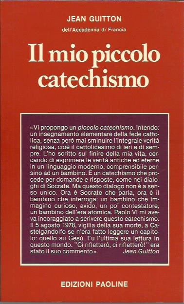 Il mio piccolo catechismo. Catechetica in briciole | Immagine principale