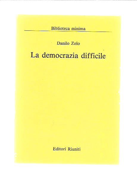 La democrazia difficile