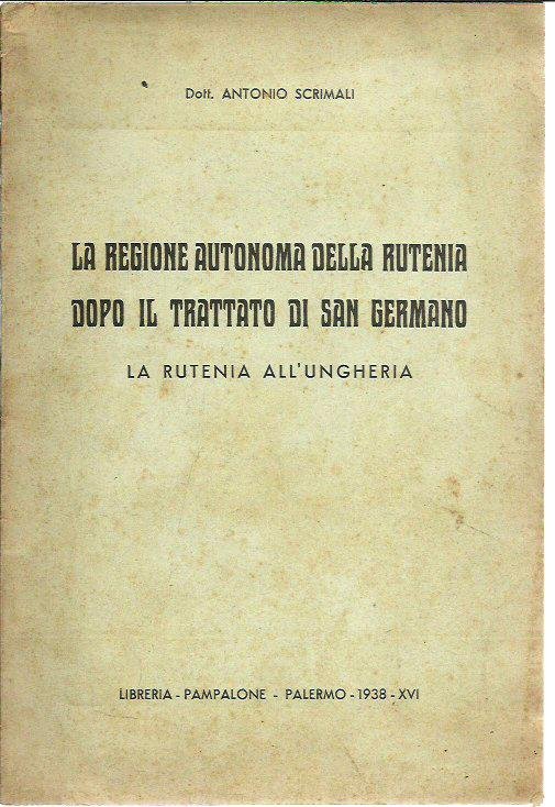 La regione autonoma della Rutenia dopo il trattato di San …