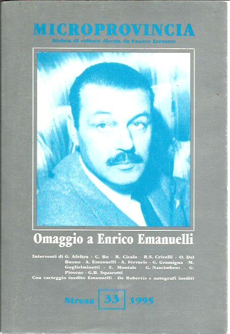 Microprovincia 33/1995. Omaggio a Enrico Emanuelli