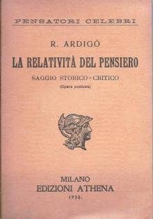 La relativita' del pensiero