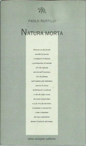 Natura morta - Poesie