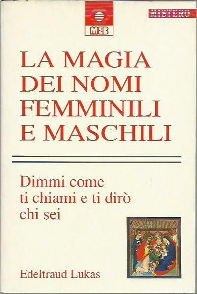 La magia dei nomi femminili e maschili. Dimmi come ti …