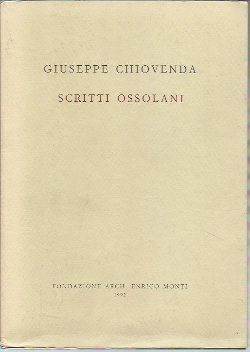 Scritti ossolani | Immagine principale
