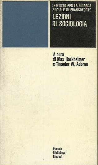 Lezioni di Sociologia