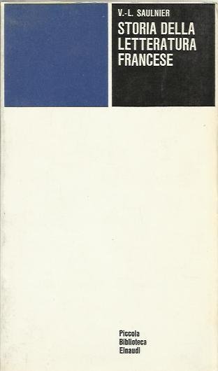Storia della Letteratura Francese