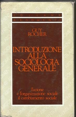 Introduzione alla sociologia generale