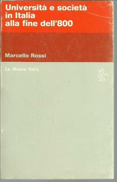 Università e società in Italia alla fine dell'800
