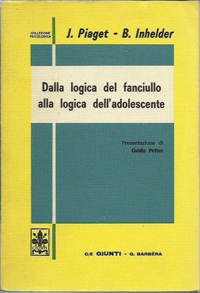 Dalla logica del fanciullo alla logica dell'adolescente