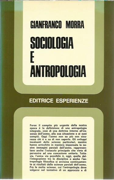 Sociologia e antropologia