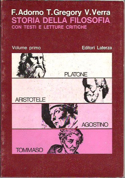 Storia della filosofia - Volume primo