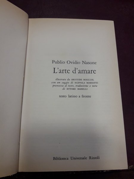 L'ARTE DI AMARE – Tornalibro