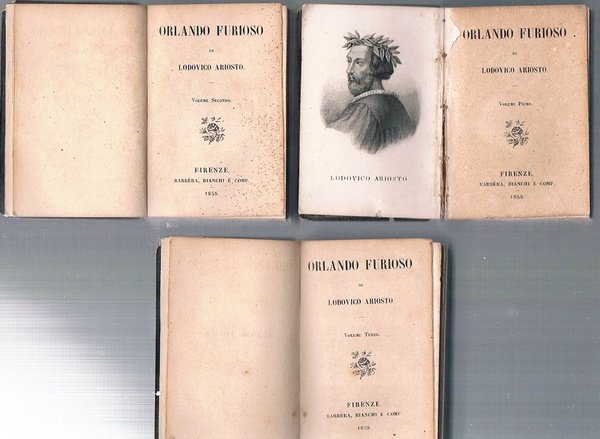 ORLANDO FURIOSO. 3 voll.