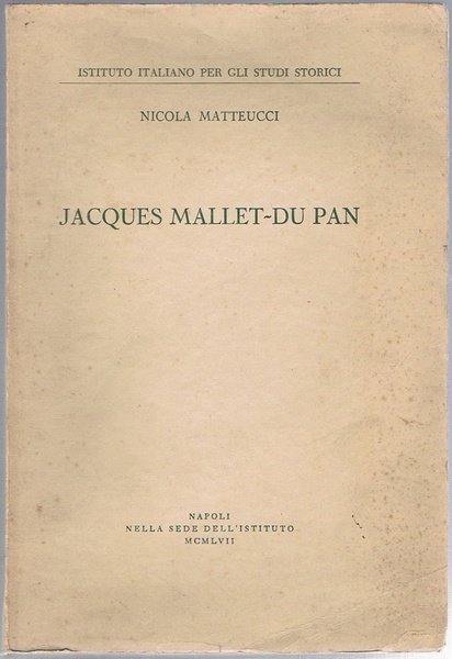 JACQUES MALLET- DU PAN.