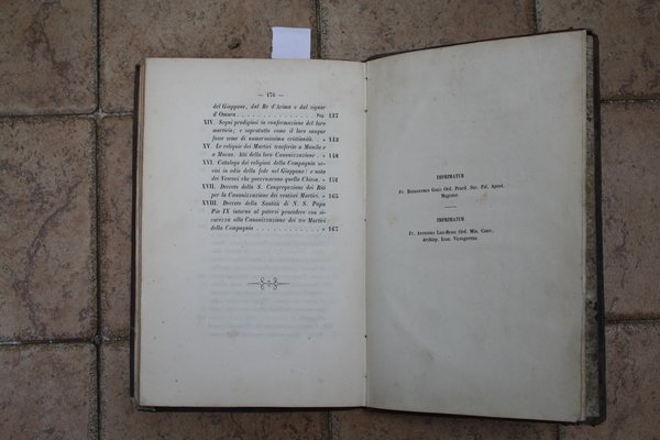 ISTORIA DELLA VITA E DEL MARTIRIO DEI SANTI GIAPPONESI PAOLO …