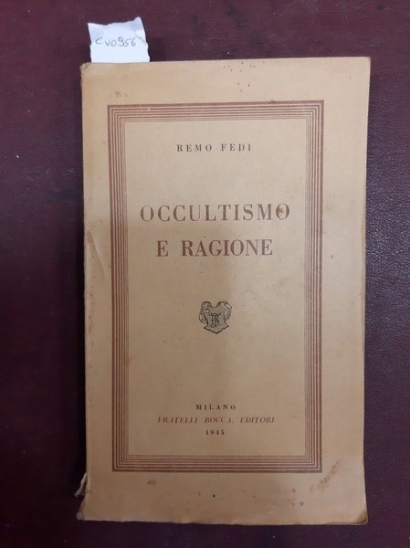 OCCULTISMO E RAGIONE.