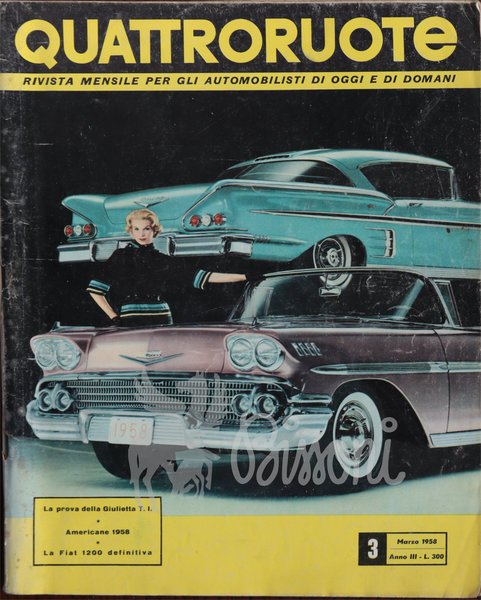 QUATTRORUOTE (RIVISTA) - ANNATA 1958