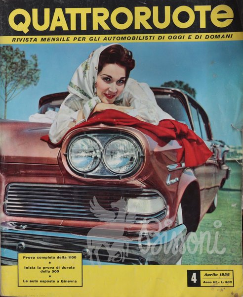 QUATTRORUOTE (RIVISTA) - ANNATA 1958