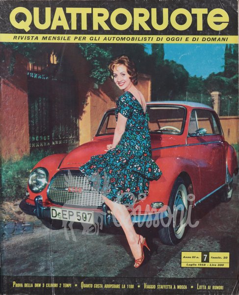 QUATTRORUOTE (RIVISTA) - ANNATA 1958