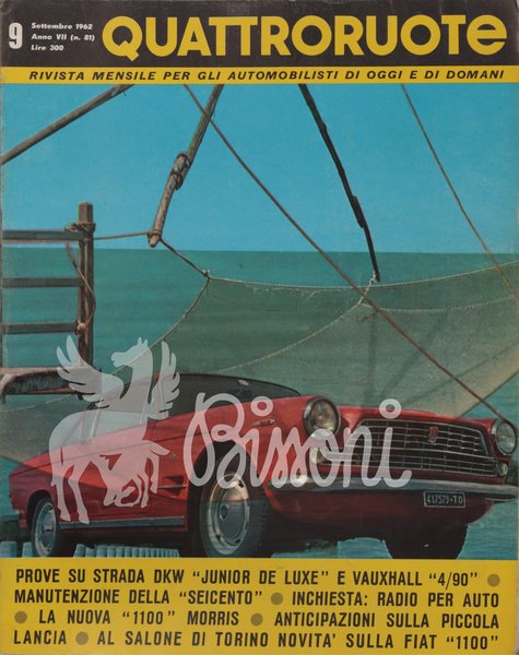 QUATTRORUOTE (RIVISTA) - ANNATA 1962