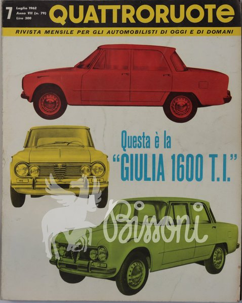 QUATTRORUOTE (RIVISTA) - ANNATA 1962