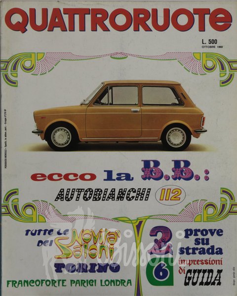 QUATTRORUOTE (RIVISTA) - ANNATA 1969